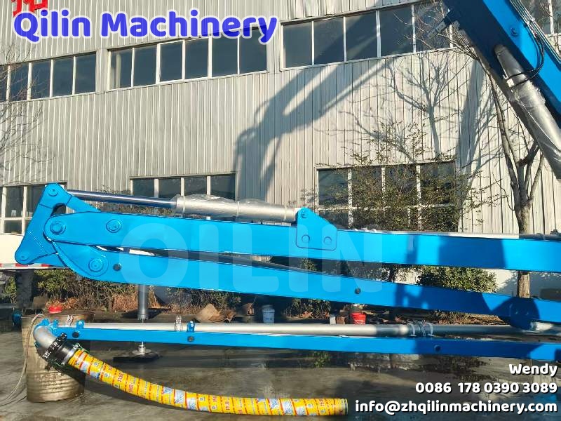 Good News! Large Concrete Boom Pump for African Customer Ready for Shipment!