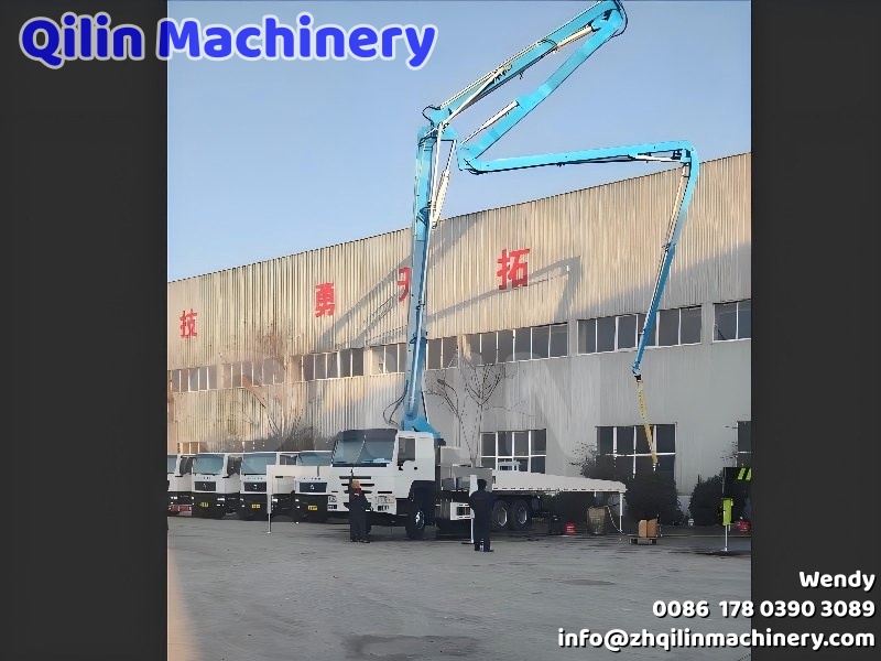 Good News! Large Concrete Boom Pump for African Customer Ready for Shipment!